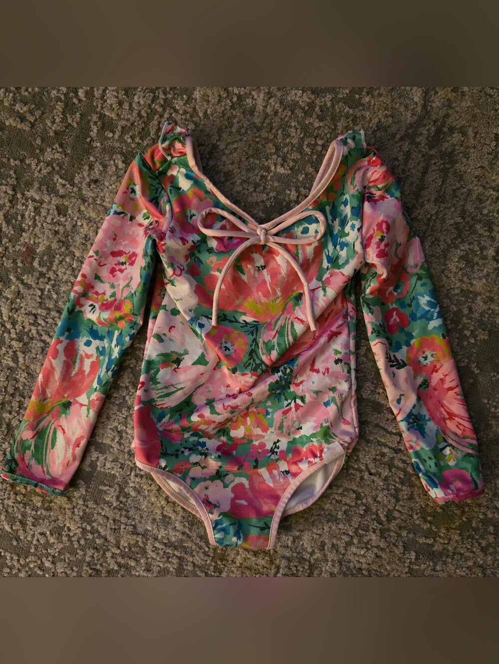 SweetHoney Multicolor Floral Long-Sleeve One-Piece